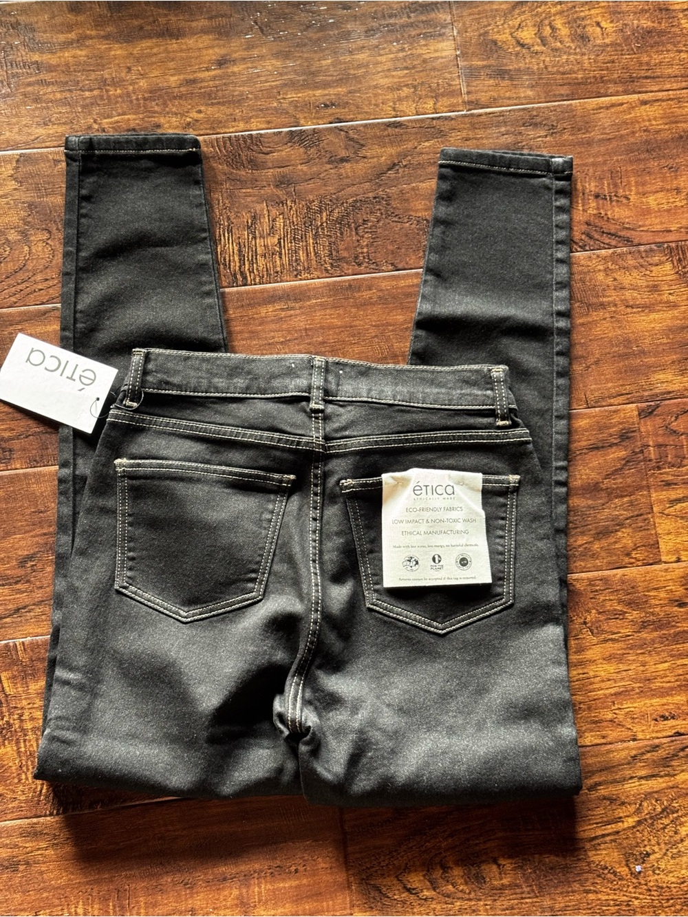 NWT Etica Black Skinny Jeans Size 3